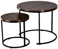 Chomik - Zweiteiliges rundes Couchtisch-Set – FAT1473