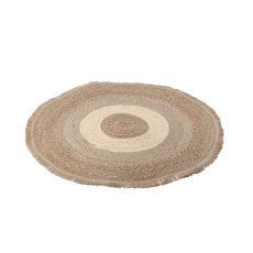 Runder Teppich aus Seegras 100 cm Boho&nbsp;–&nbsp;LIS6581