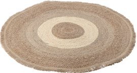 Runder Teppich aus Seegras 100 cm Boho – LIS6581