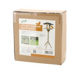 Chomik - Holz-Vogelfutterhaus mit Ständer - EDA7915