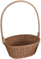 Rattan-Korb 40 cm mit Griff – natur – DRA7404