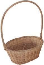 Rattan-Korb mit Henkel – natur – DRA7411