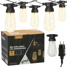 Garten-Girlande 12 V, 3+7 m, 10 LED warmweiß - SOL1274