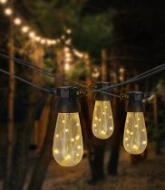 Chomik - Garten-Girlande 12 V, 3+7 m, 10 LED warmweiß - SOL1274