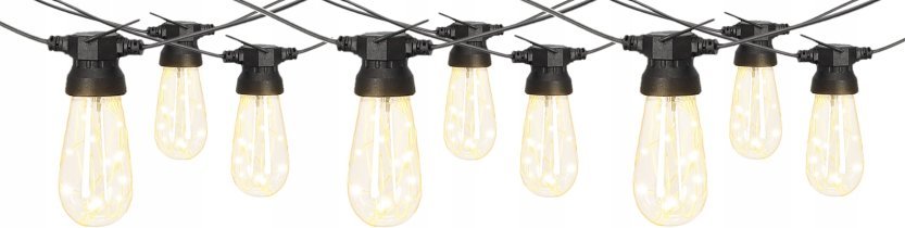 Chomik - Gartengirlande 12 V, 3+17 m, 20 LED warmweiß - SOL1281 -