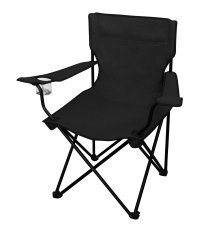 Chomik - Klappbarer Campingstuhl – schwarz – LEZ5880