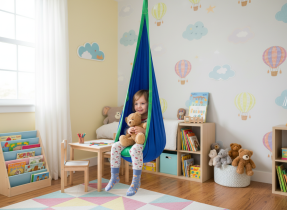 Chomik - Kinder-Hängesessel – Blau – HAM5264