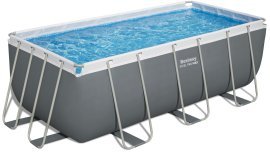 Pool mit Metallrahmen 4,12×2,01×1,22 m - BES56457 (Pool, Sandpumpe, Leiter, Dosierer) *0258 *6288