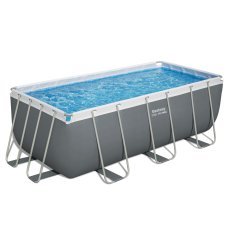 Chomik - Pool mit Metallrahmen 4,12×2,01×1,22 m - BES56457 (Pool, Sandpumpe, Leiter, Dosierer) *0258 *6288