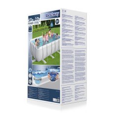 Chomik - Pool mit Metallrahmen 4,12×2,01×1,22 m - BES56457 (Pool, Sandpumpe, Leiter, Dosierer) *0258 *6288
