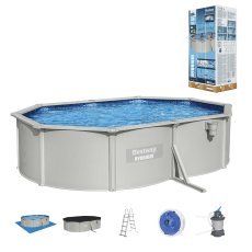 Pool mit Metallrahmen, 5 × 3,60 × 1,20 m – BES56586