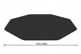 Chomik - Poolabdeckung mit Metallrahmen 3,96 m - BES58292