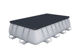 Chomik - Pool mit Metallrahmen 4,88×2,44×1,22 m - BES56671 (Pool, Sandfilterpumpe, Leiter, Abdeckplane, Dosierer) *6592