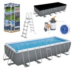 Chomik - Pool mit Metallrahmen 6,40×2,74×1,32 m - BES5612b-