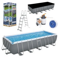 Chomik - Pool mit Metallrahmen 6,40×2,74×1,32 m - BES5612b-