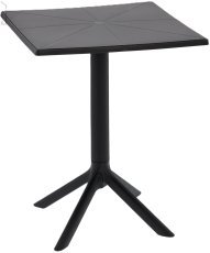 Quadratischer Gartentisch – Schwarz – FAT0978