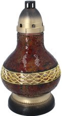 Chomik - Glas-Windlicht Vitrail Karafa klein – braun – ZOZ1385