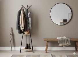 Chomik - Stehgarderobe Tares mit Ablagefächern 180 cm - LOF5400