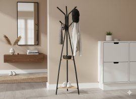 Chomik - Stehgarderobe Tares mit Ablagefächern 180 cm - LOF5400