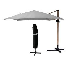 Chomik - Gartenschirm 3x3 m Roma – grau – GAO6310