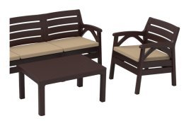 Chomik - Gartenmöbel-Set Santana – braun – KAS0867/1