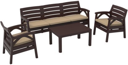 Chomik - Gartenmöbel-Set Santana – braun – KAS0867/1