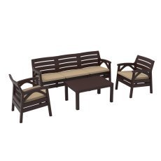 Chomik - Gartenmöbel-Set Santana – braun – KAS0867/1