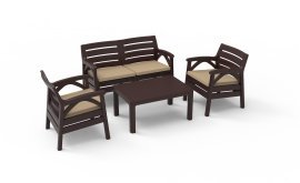 Chomik - Gartenmöbel-Set Santana – braun – KAS0868/1