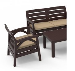 Chomik - Gartenmöbel-Set Santana – braun – KAS0868/1