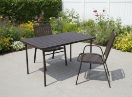 Chomik - Gartentisch mit Gestell – Braun – NEO6621