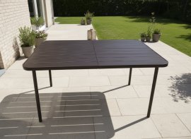 Chomik - Gartentisch mit Gestell – Braun – NEO6621