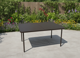 Gartentisch mit Gestell – Braun – NEO6621