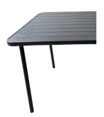 Chomik - Rechteckiger Gartentisch – Dunkelgrau – NEO6638