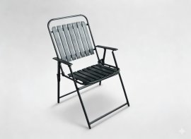 Klappbarer Gartenstuhl – schwarz – NEO6829