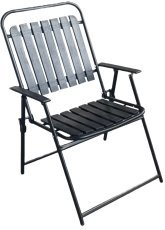 Klappbarer Gartenstuhl – schwarz – NEO6829