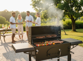 Chomik - Holzkohlegrill Vulcano mit Deckel - BBQ5221