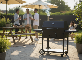 Chomik - Holzkohlegrill Vulcano mit Deckel - BBQ5221