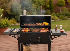 Chomik - Holzkohlegrill Vulcano mit Deckel - BBQ5221
