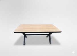 Gartentisch mit Polywood – Dunkelgrau – RIT6259