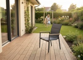 Chomik - Gartentisch mit Polywood – Dunkelgrau – RIT6259