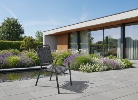 Chomik - Gartenstuhl - dunkelgrau - NEO8031