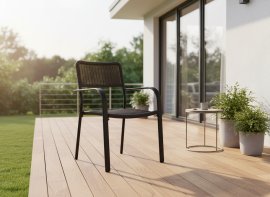 Chomik - Gartenstuhl – braun – NEO8048