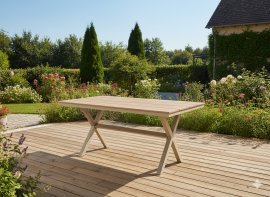 Chomik - Gartentisch aus Aluminium 150x90x74 cm - ATO0364