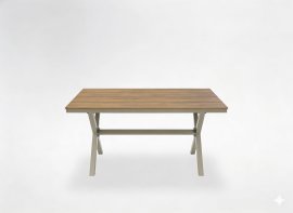 Gartentisch aus Aluminium 150x90x74 cm - ATO0364