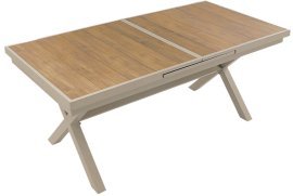 Ausziehbarer Gartentisch aus Aluminium 180–240×90×76 cm - ATO0388