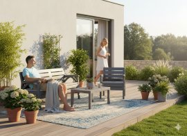 Chomik - Gartenmöbel-Set Santana – Anthrazit – KAS0868/3
