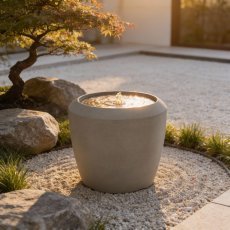 Chomik - Kunststoff-Gartenbrunnen mit LED-Beleuchtung – FON5474