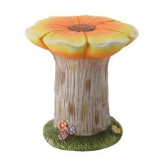Chomik - Gartenfigur – Blumentopfständer Orange Rose – GOT7225