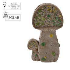 Chomik - Gartenfigur – flache LED-Pilze – GOT7348