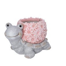 Gartenblumentopf – rosa Schildkröte – GOT7430